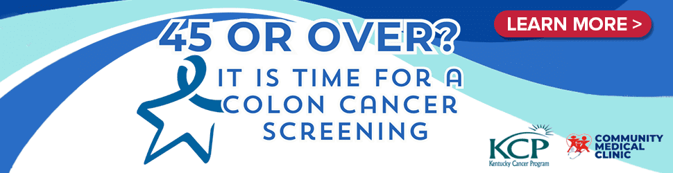 45 or over? It is time for a Colon Cancer Screening. Click to learn more